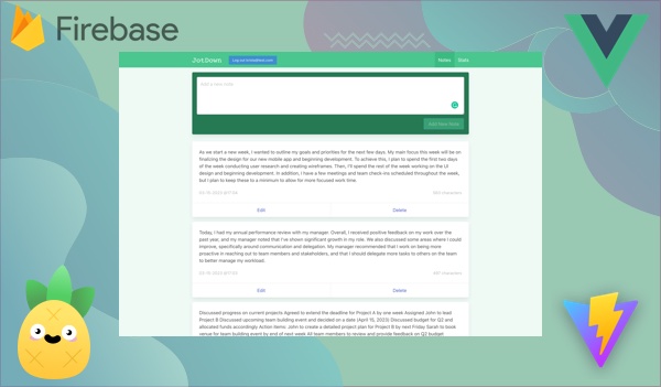 JotDown Vue/Pinia/Firebase